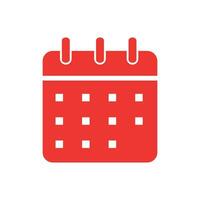 Calendar Icon. Calendar Flat Icon Symbol Vector Illustration