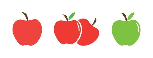 Apple Icon. Apple Flat Icon Symbol Vector Illustration