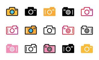 Camera Icon Set Vector Illustration