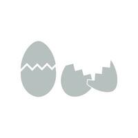 Broken egg Icon. Broken egg Flat Icon Symbol Vector Illustration