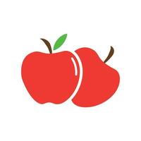 Apple Icon. Apple Flat Icon Symbol Vector Illustration