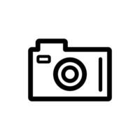 Dslr camera Icon. Lineal Style Dslr camera Outline Icon Vector Illustration