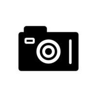 Dslr camera Icon. Glyph Style Dslr camera Fill Icon Vector Illustration