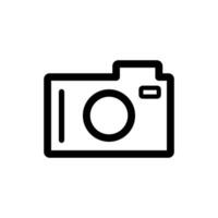 Camera Icon. Lineal Style Camera Outline Icon Vector Illustration