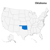 Map of Oklahoma. Oklahoma map. USA map png