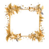 Golden Frame Clipart Gold Frame ai generated png