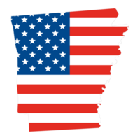 kaart van Arkansas. Arkansas kaart. Verenigde Staten van Amerika kaart png