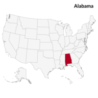 Map of Alabama. Alabama map. USA map png