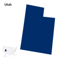 Utah mapa. mapa de Utah. Estados Unidos mapa png