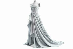 ai generative dress on a white background. 3d rendering. photo