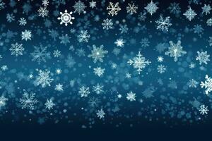 a background with scattered snowflakes and snowflakes photo