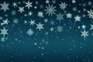 an image of blue snowflakes photo