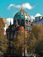 exterior view of a german synagogue in the style of Fasanenstrasse Synagogue Berlin   generative AI photo