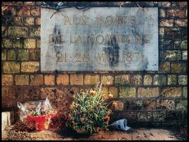 eterno descanso a pere lachaise cementerio, París foto