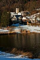 Winter Majesty at Lake De La Thuile, Savoie photo