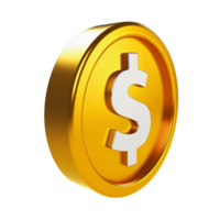 3d gold coin no background png