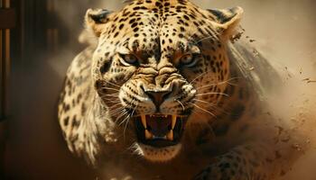 majestuoso tigre, feroz y salvaje, deambula el africano sabana generado por ai foto