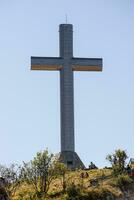 Cross of Nivolet Mountain   Symbol of Christian Faith in Savoie, France photo