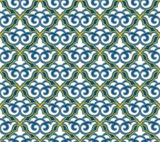 Abstract floral seamless pattern. Flourish tiled oriental ethnic background. Arabic ornament with asian flower motif. Good for fabric, textile, wallpaper or package background design. vector