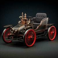 Vintage Elegance Classic Early 20th Century Car in Generative AI Art photo