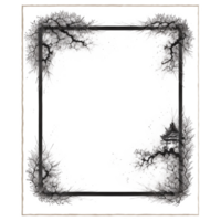 Japanese Style Link Art Border Frame Ai Generative png