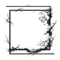 Japanese Style Link Art Border Frame Ai Generative png