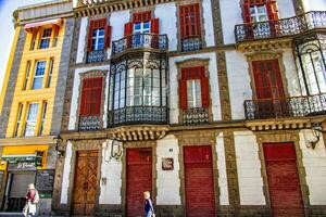 urban landscape from the Spanish capital Canary Island Las Palmas Gran Canaria with streets and buildings photo