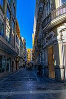 urban landscape from the Spanish capital Canary Island Las Palmas Gran Canaria with streets and buildings photo