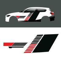 vector car decal design for car body side wrapping