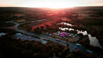 Urban Connectivity Aerial Shot of Expressway and Bridge video