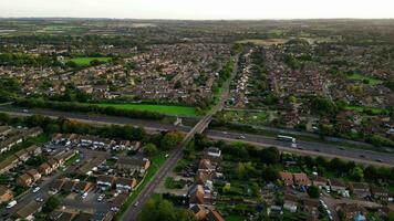 Urban Connectivity Aerial Shot of Expressway and Bridge video