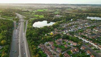 Urban Connectivity Aerial Shot of Expressway and Bridge video