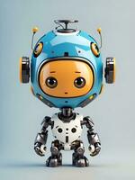 cute robot, AI generated photo