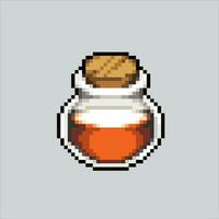 Pixel art illustration potion couldron. Pixelated Potion Pot. Witch Couldron Potion Pot boiler icon pixelated for the pixel art game and icon for website and video game. old school retro. vector