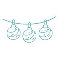 doodle design christmas element outline vector