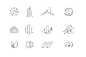 New Real Estate logos icon vector