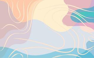 Abstract background of line curve colorful and pastel. Vector pattern ready to use for cloth, textile, wrap and other.