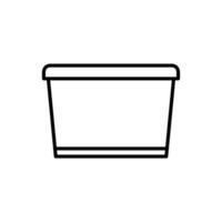 Food Container box icon vector design templates