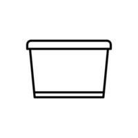 comida envase caja icono vector diseño plantillas