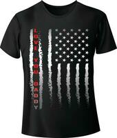 americano bandera camiseta diseño vector modelo