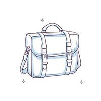 Hand drawn briefcase. Doodle Sketch Vector Illustration