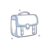 Hand drawn briefcase. Doodle Sketch Vector Illustration