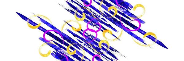 Abstract and Colorful Brush Background with Halftone Effect. Grunge Background. Brush Stroke Illustration for Banner, Poster, or Sports Background. Scratch and Texture Elements For Design vector