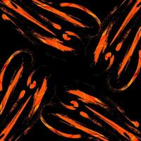 Abstract Black and Orange Brush Background with Halftone Effect. Sport Background. Brush Stroke Illustration for Banner or Poster. Scratch and Texture Elements For Design vector