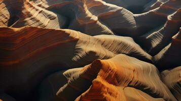 The Abstract Textures of Canyons. Generative AI photo