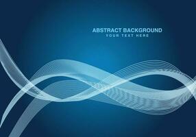 Abstract blue Background creative design free vector illustration, colorful wave design.