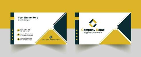 Modern Creative Clean professional Business Card Design Template, Visiting Card free vector