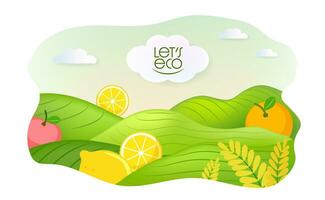 Vector about Flat natural background