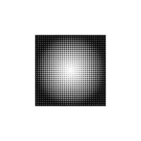 Geometric halftone effect pattern element vector template