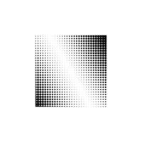 Geometric halftone effect pattern element vector template